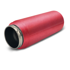 Cuptify Personalized Laser Engraved on Ruby Red Glitter 18 oz Bottle