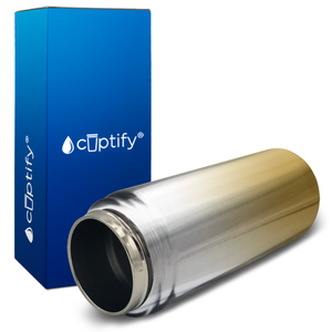 Gold Ombre Translucent 18oz Wide Mouth Water Bottle