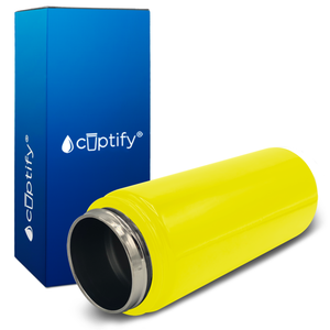 Yellow Gloss 18oz Wide Mouth Water Bottle