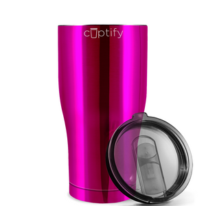 Pink Translucent 20oz Curve Tumbler
