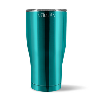 Teal Translucent 20oz Curve Tumbler