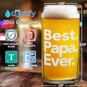 Best. Papa. Ever. Etched on Glass