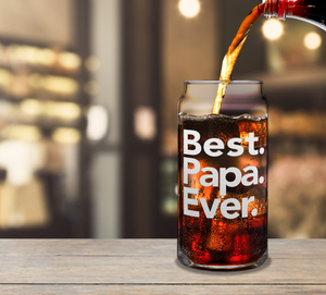Best. Papa. Ever. Etched on Glass