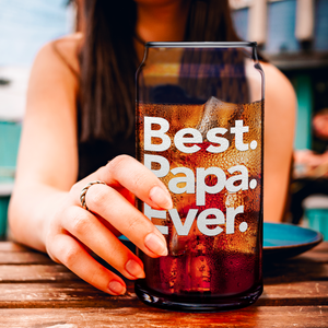 Best. Papa. Ever. Etched on Glass