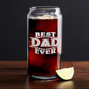 Best Dad Ever Etched on Glass