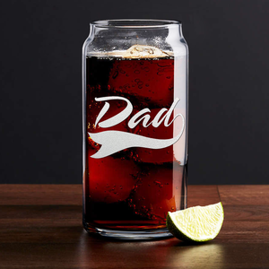 Dad Etched on Glass