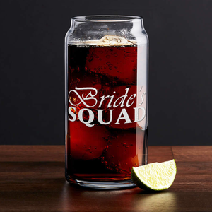 Bride's Squad Etched on Glass