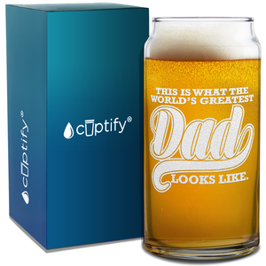 World's Greatest Dad Etched on Glass