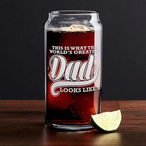 World's Greatest Dad Etched on Glass
