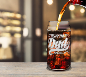 World's Greatest Dad Etched on Glass