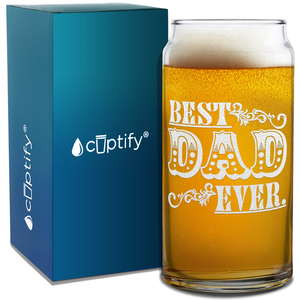 Best Dad Ever Design Etched on Glass