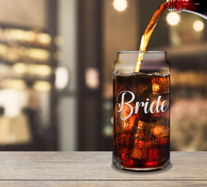 Bride Etched on Glass