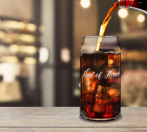 Maid Of Honor Etched on Glass