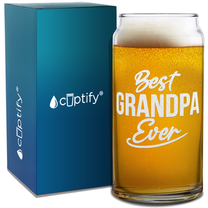 Best Grandpa Ever Etched on Glass