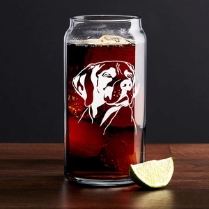 German Shorthaired Pointer Head Glass