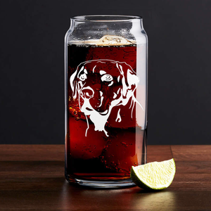 Labrador Head Glass