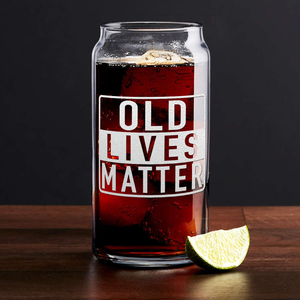 Old Lives Matter Glass