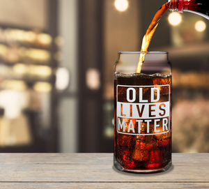 Old Lives Matter Glass
