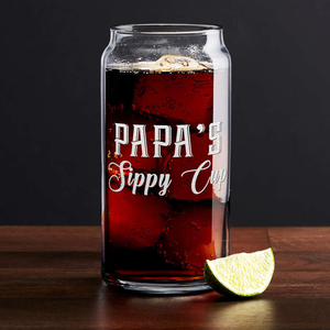 Papa's Sippy Cup Glass