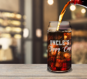 Uncle's Sippy Cup Glass