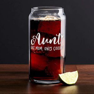 Aunt Like Mom Etched on Glass
