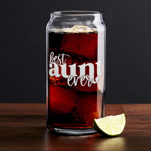 Best Aunt Ever Etched on Glass