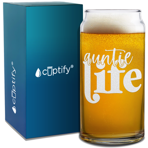 Auntie Life Etched on Glass