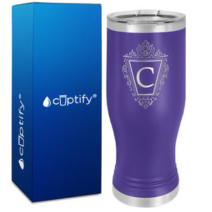 Personalized Classic Crest Engraved on 20oz Pilsner