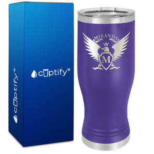 Personalized Eagle Engraved on 20oz Pilsner