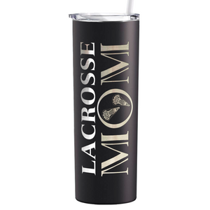 Lacrosse Mom Laser Engraved on Stainless Steel Lacrosse Tumbler