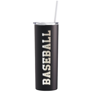 Baseball Laser Engraved on Stainless Steel Baseball Tumbler