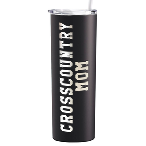 Cross Country Mom Laser Engraved on Stainless Steel Cross Country Tumbler