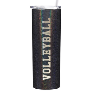 Volleyball Laser Engraved on Stainless Steel Volleyball Tumbler