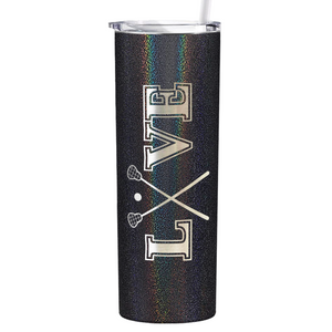 Lacrosse Love Laser Engraved on Stainless Steel Lacrosse Tumbler