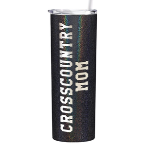Cross Country Mom Laser Engraved on Stainless Steel Cross Country Tumbler