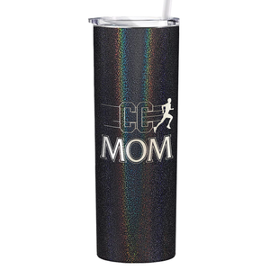 Cross Country Mom Laser Engraved on Stainless Steel Cross Country Tumbler