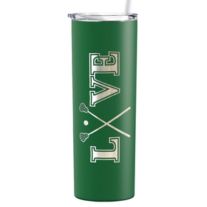 Lacrosse Love Laser Engraved on Stainless Steel Lacrosse Tumbler