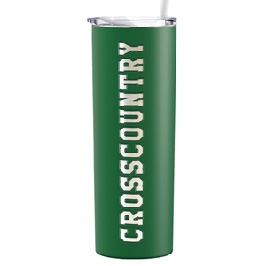 Cross Country Laser Engraved on Stainless Steel Cross Country Tumbler