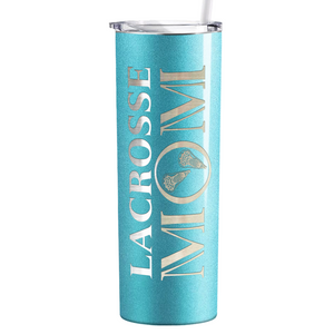 Lacrosse Mom Laser Engraved on Stainless Steel Lacrosse Tumbler