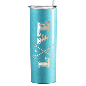 Lacrosse Love Laser Engraved on Stainless Steel Lacrosse Tumbler