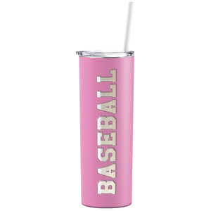 Baseball Laser Engraved on Stainless Steel Baseball Tumbler