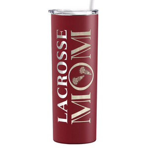 Lacrosse Mom Laser Engraved on Stainless Steel Lacrosse Tumbler