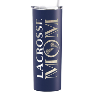 Lacrosse Mom Laser Engraved on Stainless Steel Lacrosse Tumbler