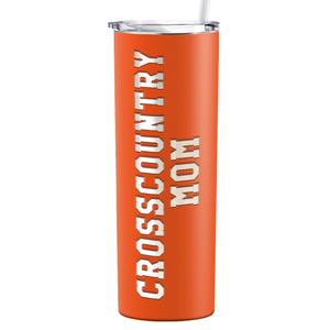 Cross Country Mom Laser Engraved on Stainless Steel Cross Country Tumbler
