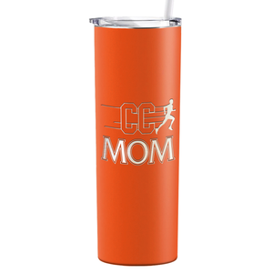 Cross Country Mom Laser Engraved on Stainless Steel Cross Country Tumbler