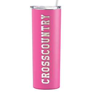Cross Country Laser Engraved on Stainless Steel Cross Country Tumbler