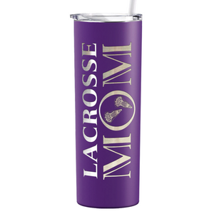 Lacrosse Mom Laser Engraved on Stainless Steel Lacrosse Tumbler