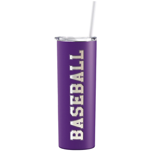 Baseball Laser Engraved on Stainless Steel Baseball Tumbler