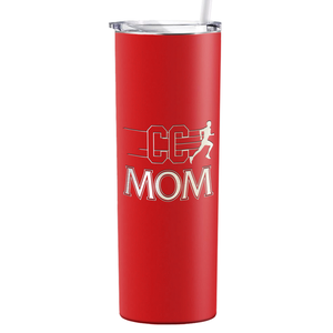 Cross Country Mom Laser Engraved on Stainless Steel Cross Country Tumbler