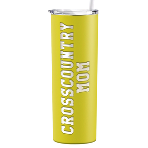 Cross Country Mom Laser Engraved on Stainless Steel Cross Country Tumbler